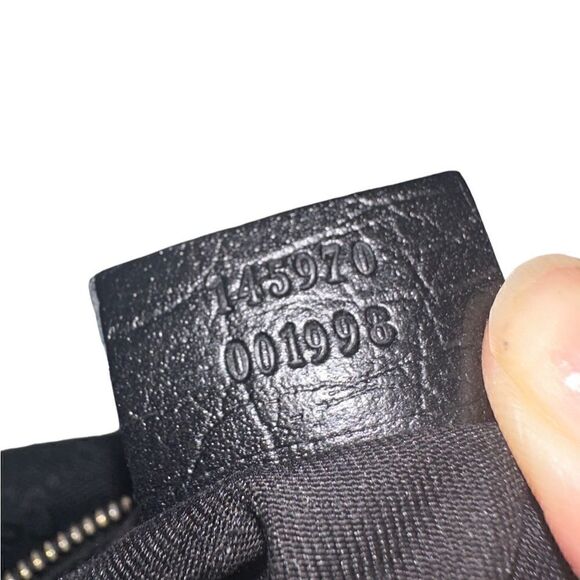 Gucci web black Gg canvas with gold charm tote mini bag - Picture 5 of 15